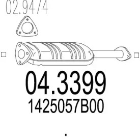 Катализатор MTS 04.3399