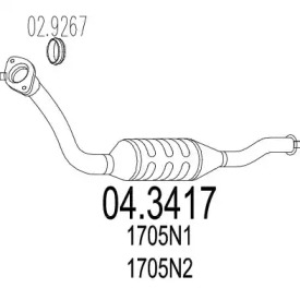 Катализатор MTS 04.3417