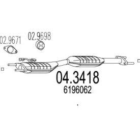 Катализатор MTS 04.3418