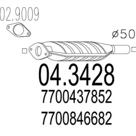 Катализатор MTS 04.3428