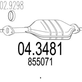 Катализатор MTS 04.3481