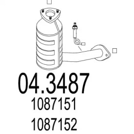 Катализатор MTS 04.3487