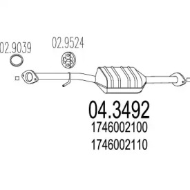 Катализатор MTS 04.3492