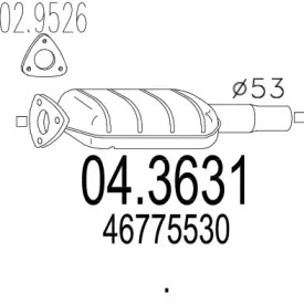 Катализатор MTS 04.3631