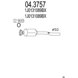Катализатор MTS 04.3757