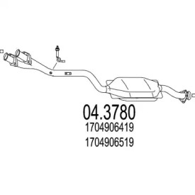 Катализатор MTS 04.3780