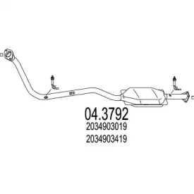 Катализатор MTS 04.3792