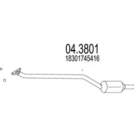 Катализатор MTS 04.3801