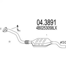 Катализатор MTS 04.3891