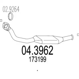 Катализатор MTS 04.3962