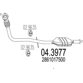 Катализатор MTS 04.3977