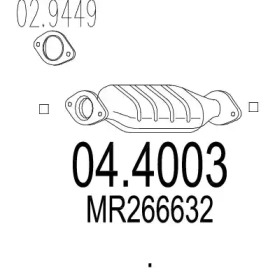 Катализатор MTS 04.4003