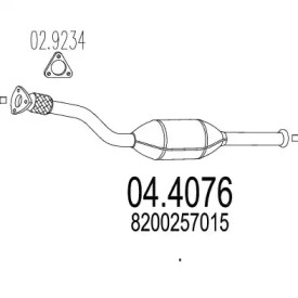 Катализатор MTS 04.4076
