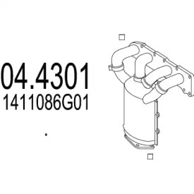 Катализатор MTS 04.4301