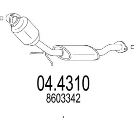 Катализатор MTS 04.4310