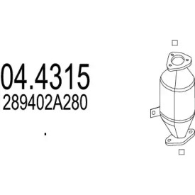 Катализатор MTS 04.4315
