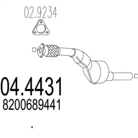 Катализатор MTS 04.4431