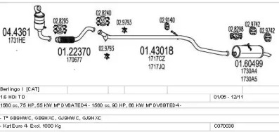 Глушитель MTS C070038000955