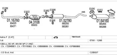 Глушитель MTS C250037003417