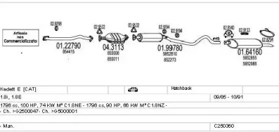 Глушитель MTS C250360005080