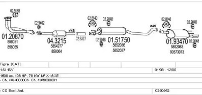 Глушитель MTS C250542005745