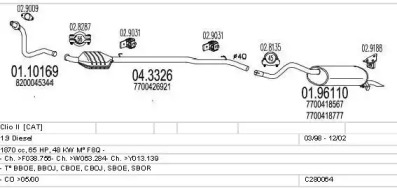 Глушитель MTS C280064006603