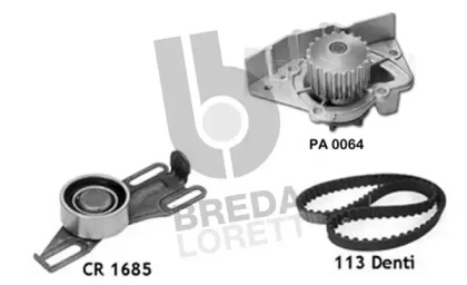 Комплект водяного насоса / зубчатого ремня BREDA LORETT KPA0113C