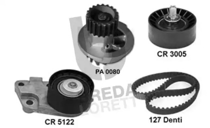 Комплект водяного насоса / зубчатого ремня BREDA LORETT KPA0190A