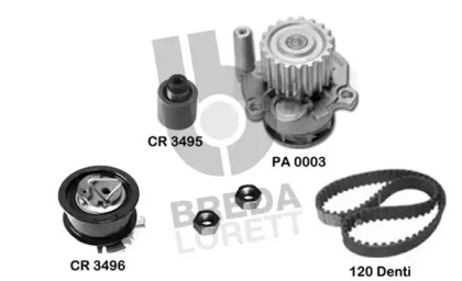 Комплект водяного насоса / зубчатого ремня BREDA LORETT KPA0584A