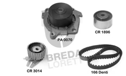 Комплект водяного насоса / зубчатого ремня BREDA LORETT KPA0594A