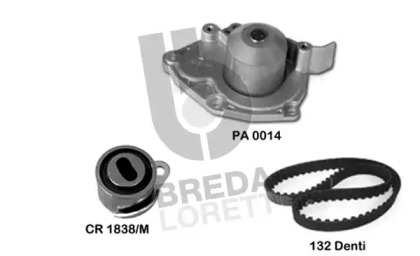 Комплект водяного насоса / зубчатого ремня BREDA LORETT KPA0803A