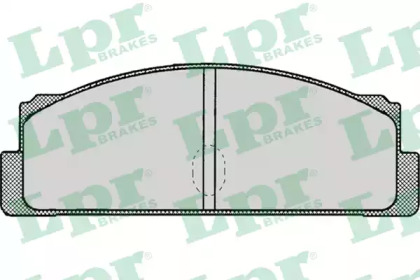 Комплект тормозных колодок LPR 05P002