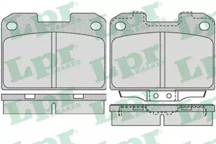 Комплект тормозных колодок LPR 05P1022