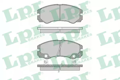 Комплект тормозных колодок LPR 05P1353