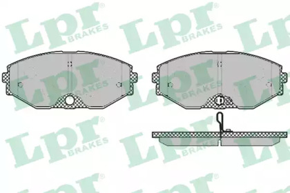 Комплект тормозных колодок LPR 05P1357