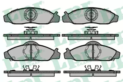 Комплект тормозных колодок LPR 05P1437