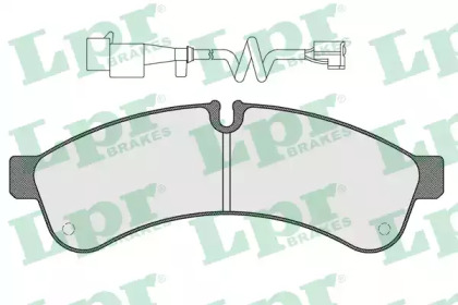 Комплект тормозных колодок LPR 05P1461A