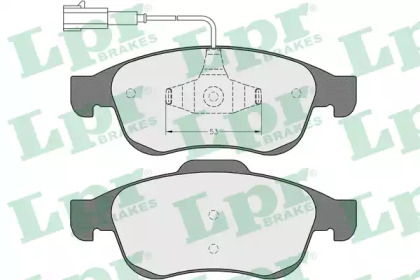 Комплект тормозных колодок LPR 05P1535