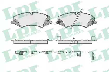 Комплект тормозных колодок LPR 05P1616A