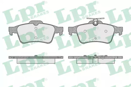 Комплект тормозных колодок LPR 05P1637