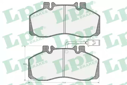 Комплект тормозных колодок LPR 05P474