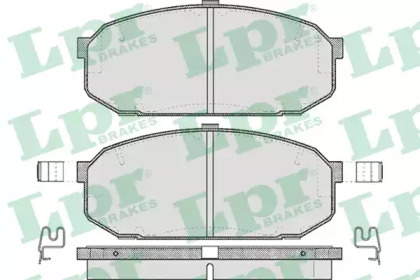 Комплект тормозных колодок LPR 05P526