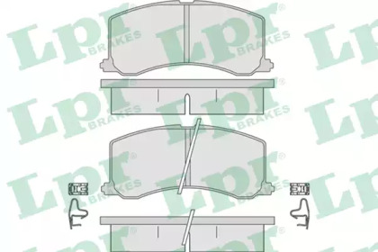 Комплект тормозных колодок LPR 05P665