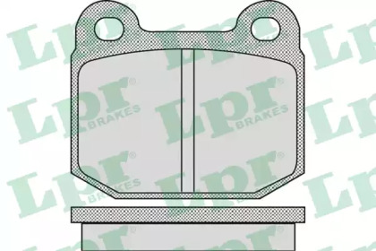 Комплект тормозных колодок LPR 05P947