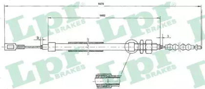 Трос LPR C0095B