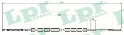 Трос LPR C0657B