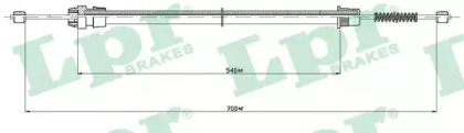 Трос LPR C0736B