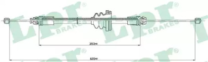Трос LPR C0754B