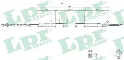 Трос LPR C0865B