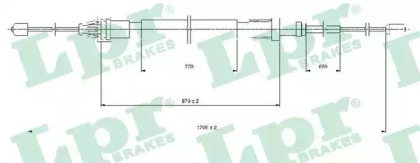 Трос LPR C1686B